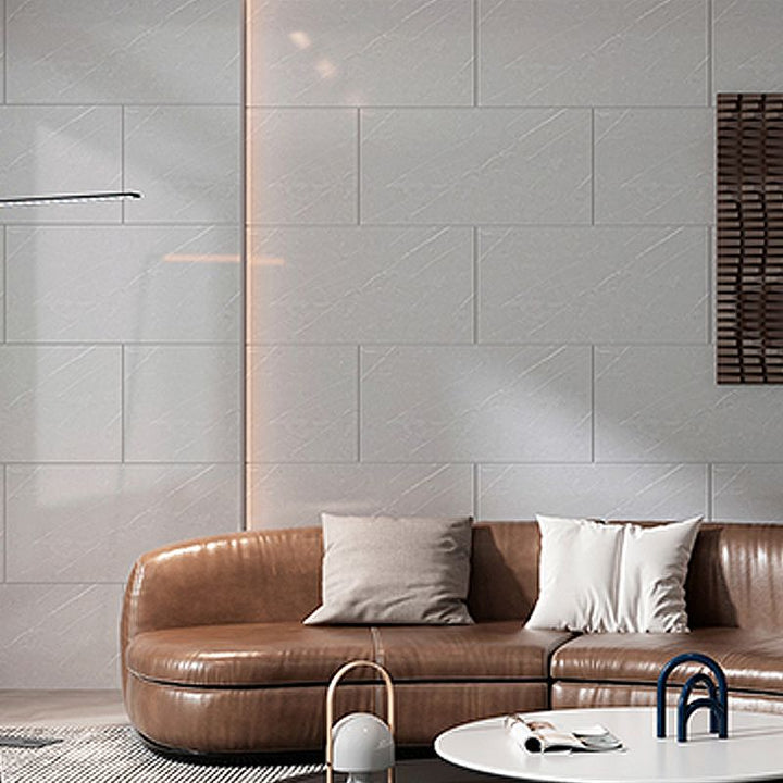 Lisslune | Marbleing Stain Resistant Tiles PVC Single Peel & Stick Tiles for Backsplash