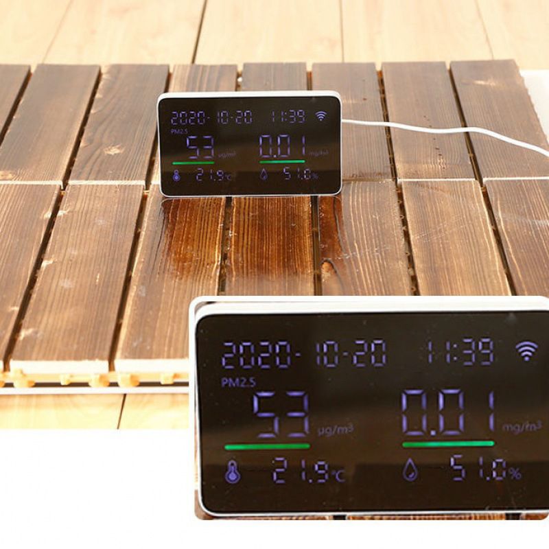 Lisslune | Outdoor Deck Board Wood Square Stripes Composite Flooring Terrace