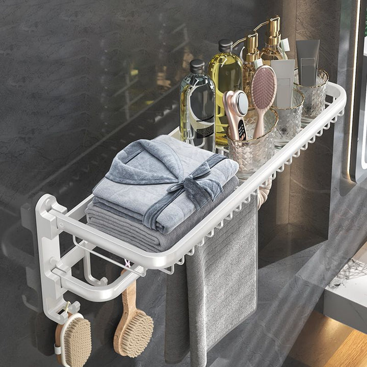 Lisslune | Modern Bathroom Accessory Set White Paper Holder Bathroom Shelf Bathroom Fittings Set