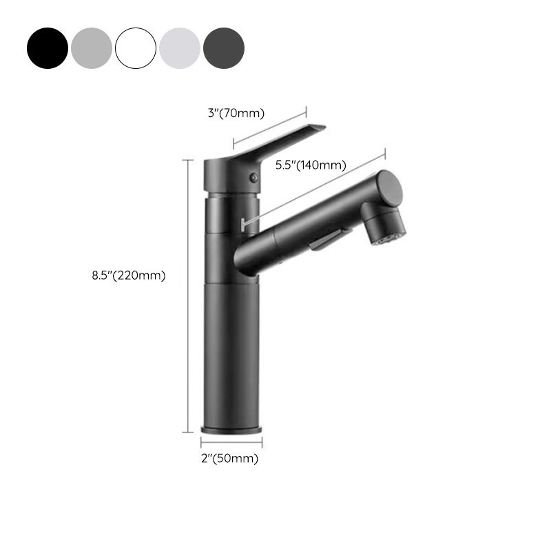 Lisslune | Bathroom Vessel Water Faucet Lever Handle 1 Hole Vessel Sink Faucet