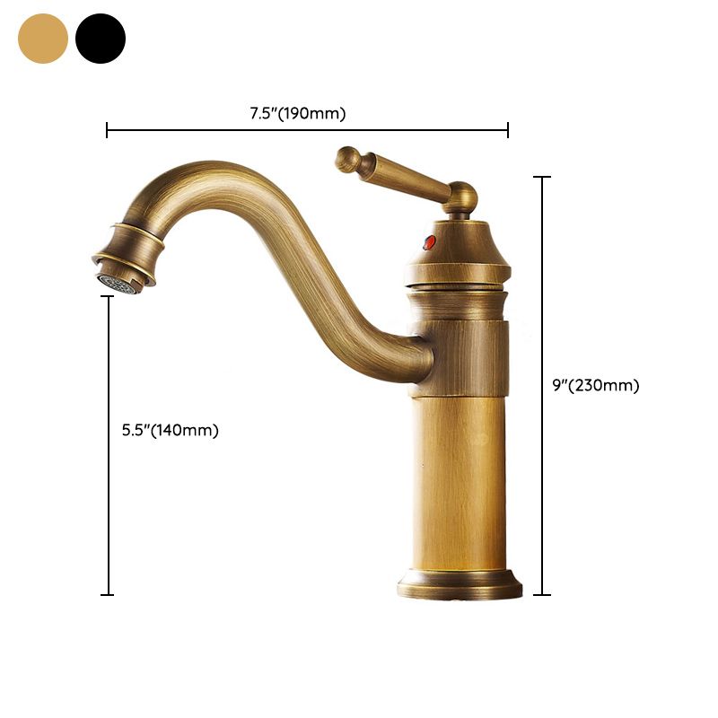 Lisslune | Farmhouse Widely Distributed Bathroom Faucet Vintage Single Hole Sink Faucet
