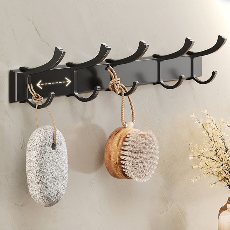 Lisslune | Modern Bathroom Accessories Set Black Bath Shelf Bath Accessories Set