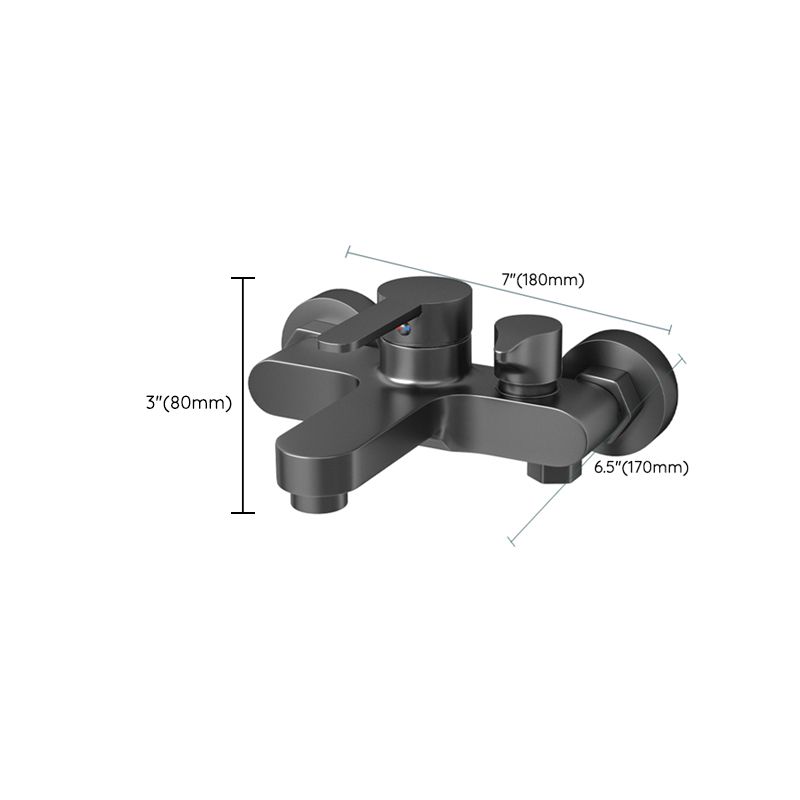 Lisslune | Contemporary Bath Filler Trim Wall Mounted Fixed Bath Fitting