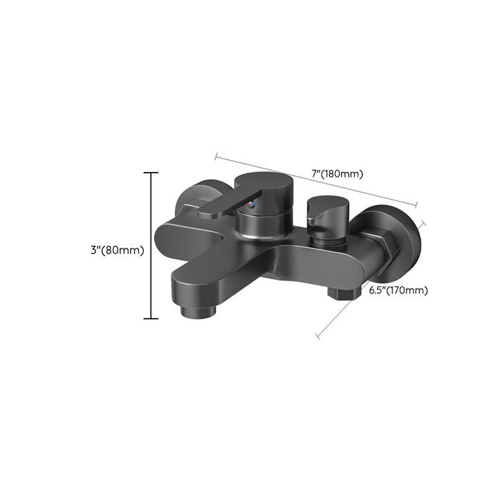 Lisslune | Contemporary Bath Filler Trim Wall Mounted Fixed Bath Fitting