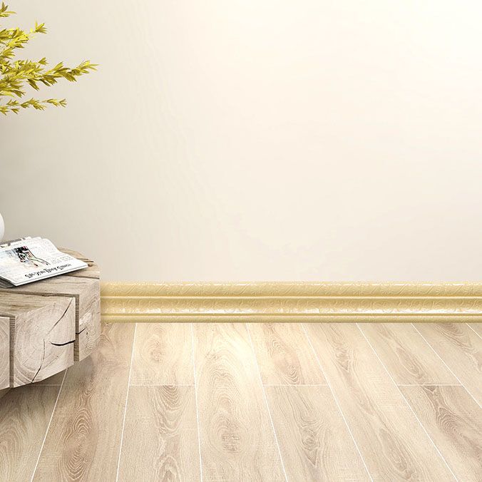 Lisslune | Modern PVC Wood Profile Smooth Wood Profile 3D Living Room Set with 1