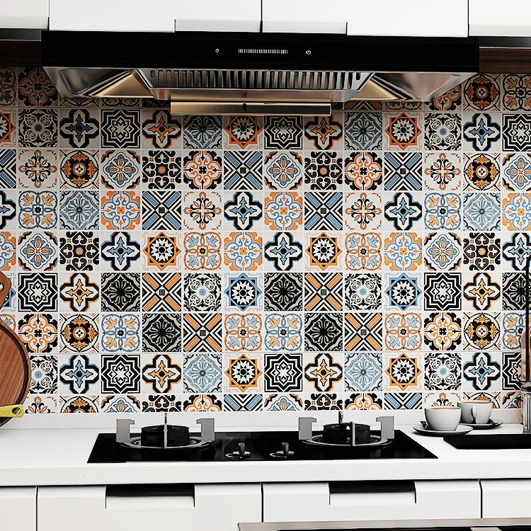 Lisslune | Spanish Pattern Single Tile Waterproof Peel & Stick Tile for Splashback Wall