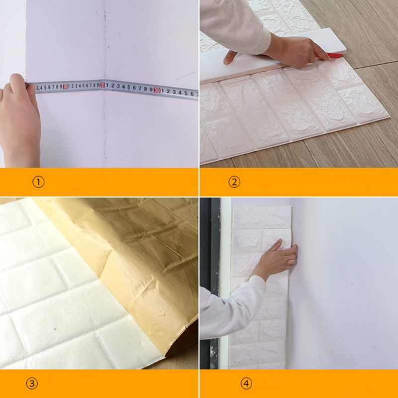 Lisslune | Modern Panel PVC 3D-embossed Self-adhesive Waterproof Interior Cladding