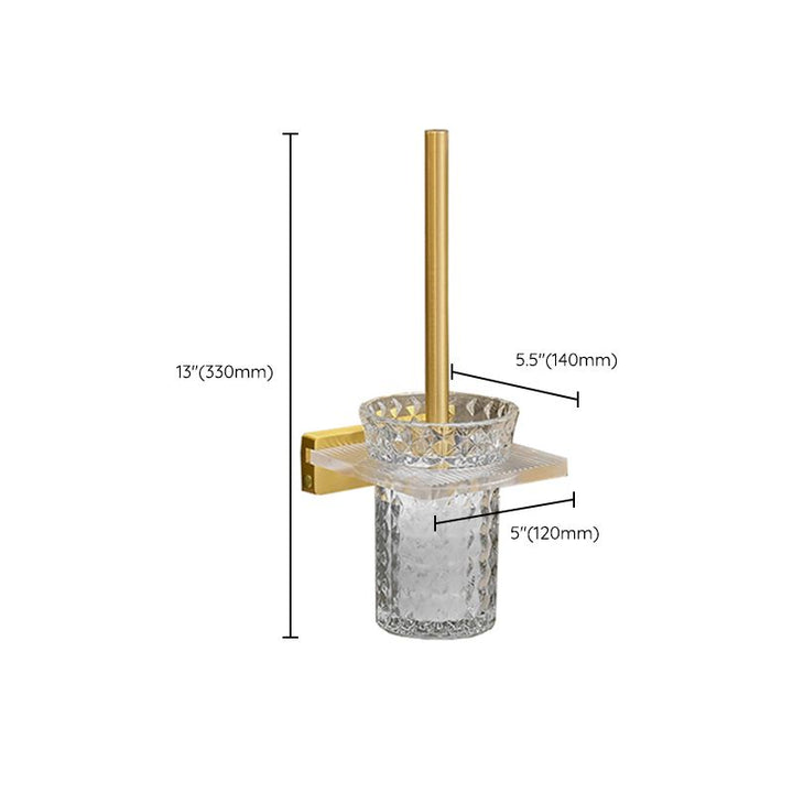 Lisslune | Metal and Acrylic Bathroom Accessories as a Single Piece or in a Set in Gold