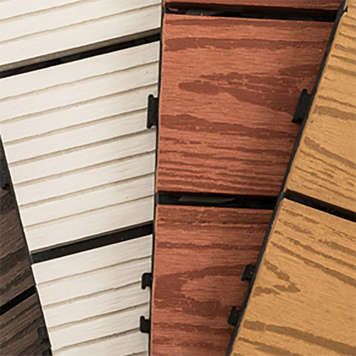 Lisslune | 12" X 24" Deck/Pavement Floor Tiles 4-Slat Decking Tiles