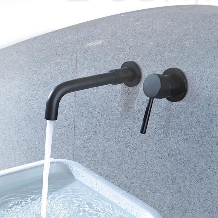 Lisslune | Wall-mounted faucet Glam Style sink bathroom faucet with lever handle