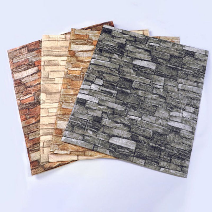 Lisslune | Country House Wall Plank 3D Brick Bathroom Living Room Wall Panels Set of 2
