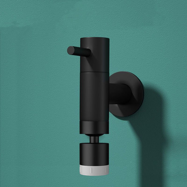 Lisslune | Contemporary Wall-Mounted Bathroom Faucet One Hole Solid Brass Round Faucet