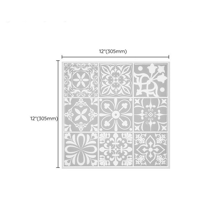 Lisslune | Mosaic tiles for peeling and sticking Modern style wallpaper with square shape