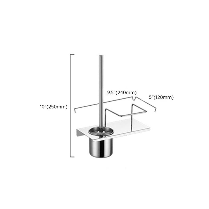 Lisslune | Modern Stainless Steel Bath Shelf Paper Holder Bathroom Accessory Set