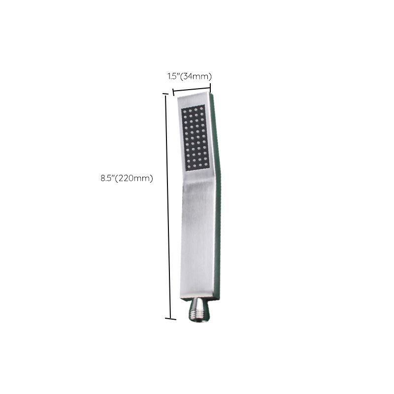 Lisslune | Simple Rectangle Shower Head 304 Stainless Steel Hand Shower