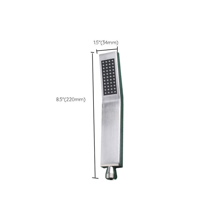 Lisslune | Simple Rectangle Shower Head 304 Stainless Steel Hand Shower