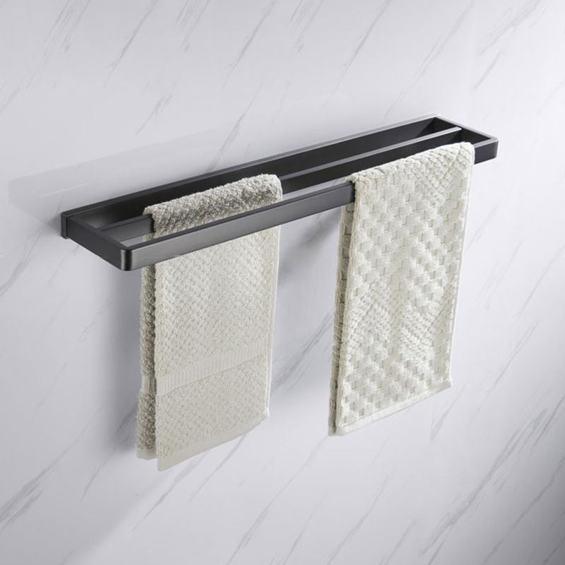 Lisslune | Gray 5-piece modern bathroom accessory set made of stainless steel
