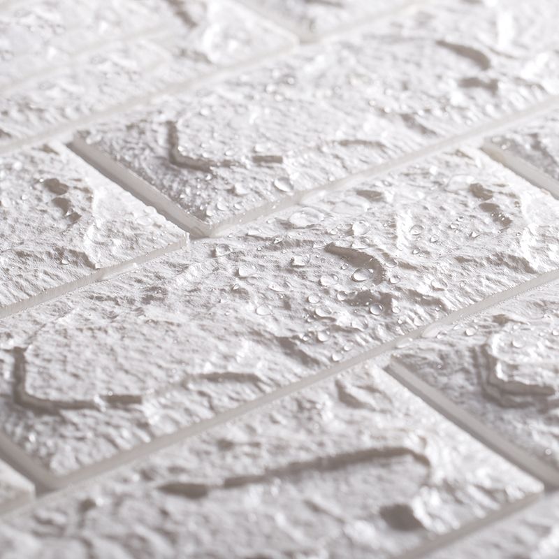 Lisslune | Waterproof Wall Panel Peel and Press 3D Synthetic Brick Living Room PVC Wall Covering (10-Pack)