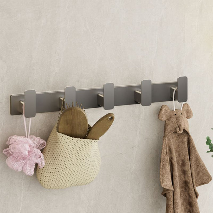 Lisslune | Modern Gray Bathroom Accessory Set Bathroom Shelf Towel Bar Bathroom Accessory Set