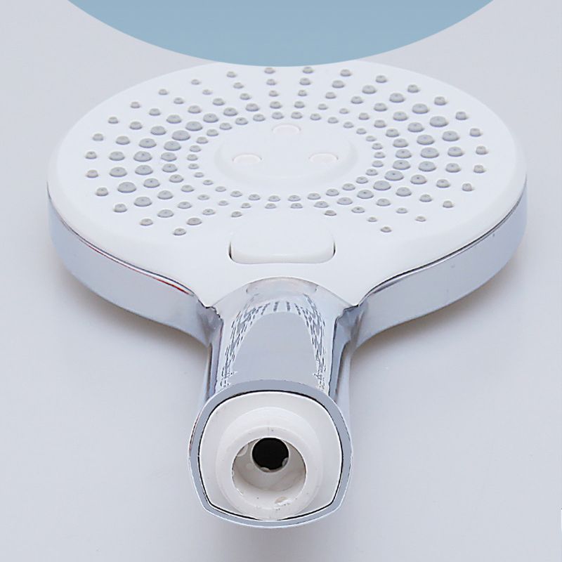 Lisslune | Basic Shower Head Round Plastic Handheld Shower Head in Silver