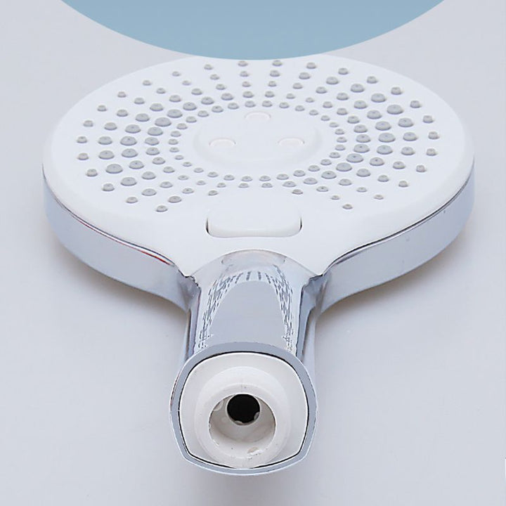 Lisslune | Basic Shower Head Round Plastic Handheld Shower Head in Silver