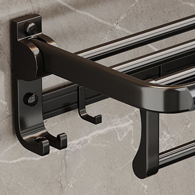 Lisslune | Traditional Aluminum Bathroom Accessories Set Black Bathroom Accessories Kit