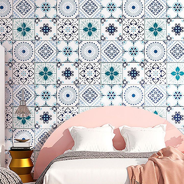 Lisslune | Square Spanish Single Tile Mold Resistant Peel & Stick Tile