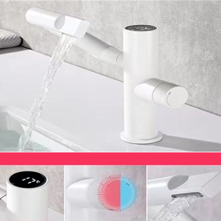 Lisslune | Modern Vessel Sink Faucet Copper 1-Handle Low Arc Vessel Faucet for the Bathroom