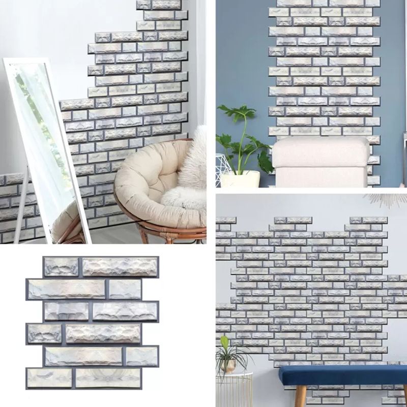 Lisslune | Modern Matte Peel and Stick Tile Rectangular PVC Subway Tile for Bathroom