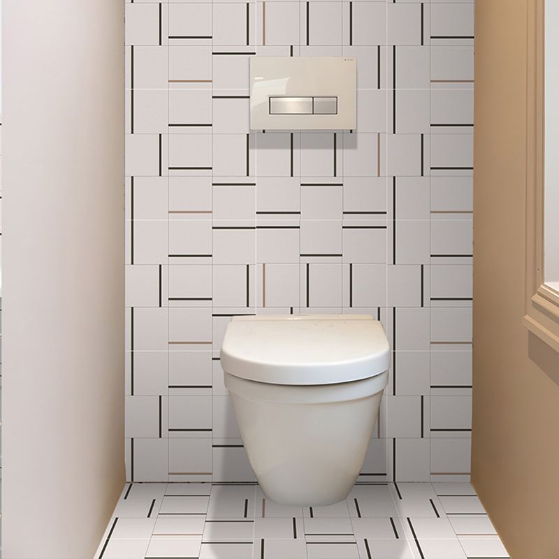 Lisslune | Square Indoor Vinyl Floor Peel and Stick Line Print Vinyl Floor