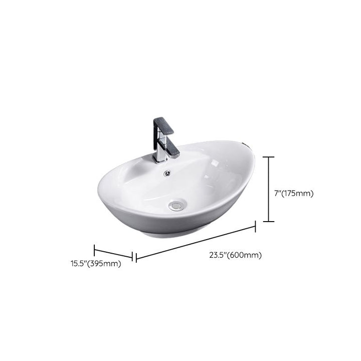 Lisslune | Modern Basin Solid Color Porcelain Sink