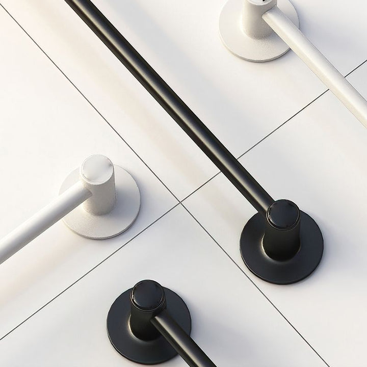 Lisslune | 2-piece modern bathroom accessories set metal slipper rack/towel bar