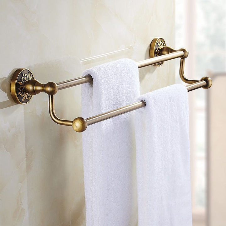 Lisslune | Traditional Bathroom Accessory Hardware Set Brass Bathroom Hardware