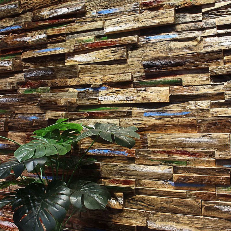Lisslune | Wall cladding wood shiplap mosaic modern interior wall cladding