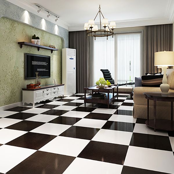 Lisslune | Smooth PVC Flooring Peel and Stick Waterproof Square Vinyl Flooring