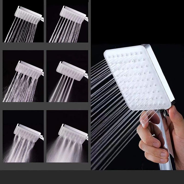 Lisslune | Contemporary Shower Head Square Handheld Shower Head in Silver