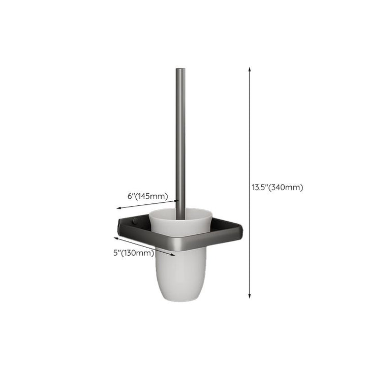 Lisslune | Gray bathroom accessories as a single item or as a set with towel holder/bathroom shelf/robe hooks