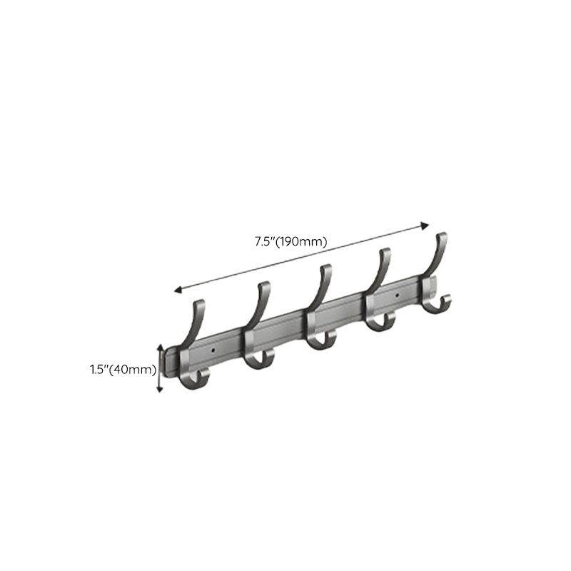 Lisslune | Modern gray aluminum bathroom accessory set