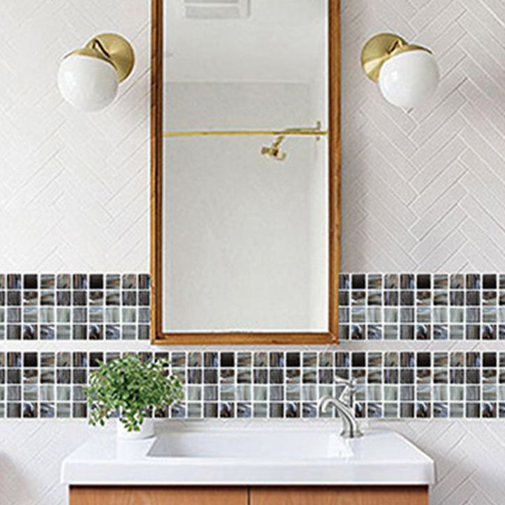 Lisslune | Mosaic Tiles Wallpaper PVC Waterproof Peel & Stick Mosaic Tiles