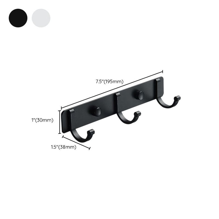 Lisslune | Modern Bathroom Accessories Set Silver/Black Bathroom Accessory Kit