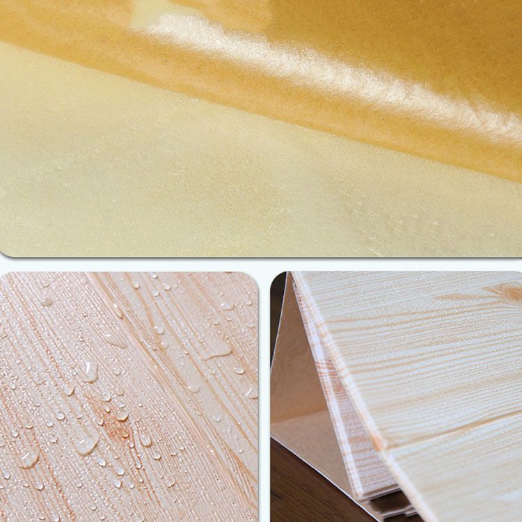 Lisslune | Modern Wall Paneling Peel and Stick Wood Look Design Rectangular Wall Paneling