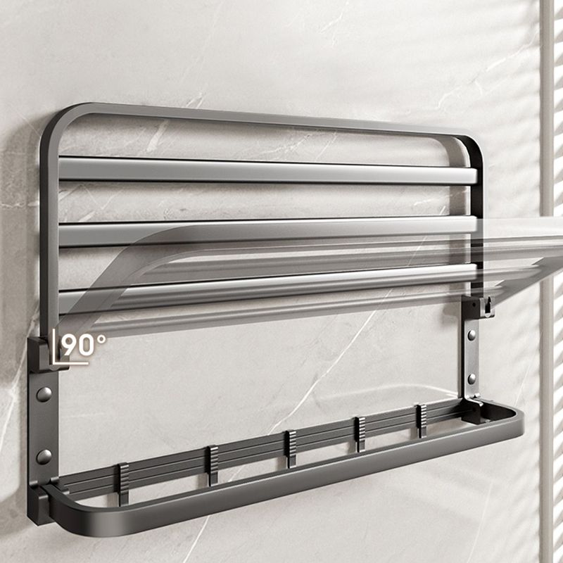 Lisslune | Modern Bathroom Accessory Set Gray Towel Bar Bathroom Shelf Bathroom Hardware