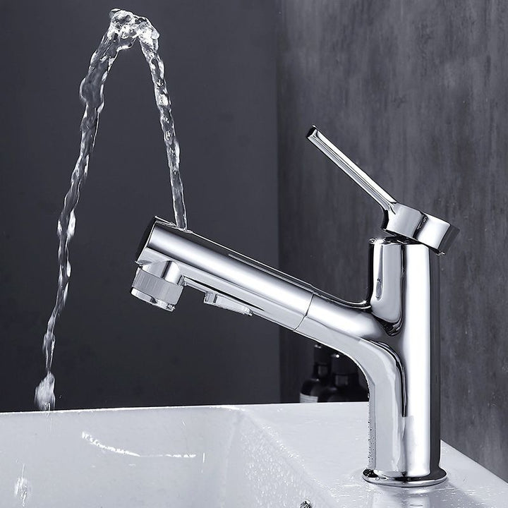 Lisslune | Contemporary Pull-out Sink Faucet with Lever Handle