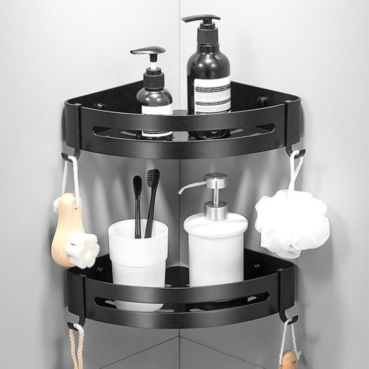 Lisslune | Modern Black Bathroom Accessory Set Tissue Holder Towel Bar Bathroom Fittings Set