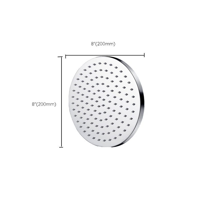 Lisslune | Metal Shower Head Combo Contemporary Round Fixed Shower Head for the Bathroom