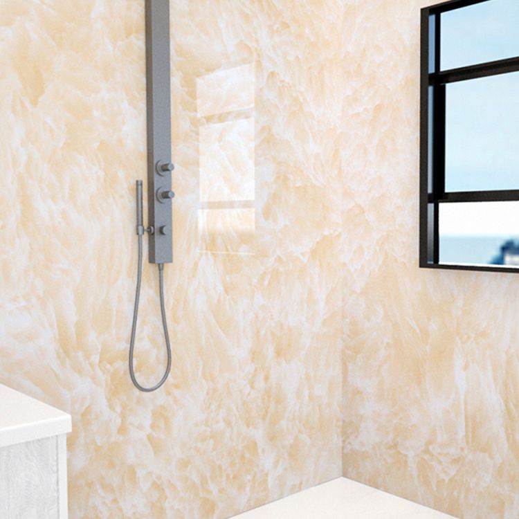 Lisslune | Marbleing Water-repellent Tile PVC Single Peel-and-stick Tile for Bathroom Back Wall