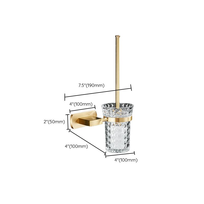 Lisslune | Traditional Golden Bath Accessories Set Brass Bathroom Accessories Kit