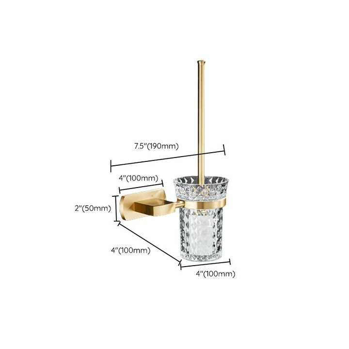Lisslune | Traditional Golden Bath Accessories Set Brass Bathroom Accessories Kit