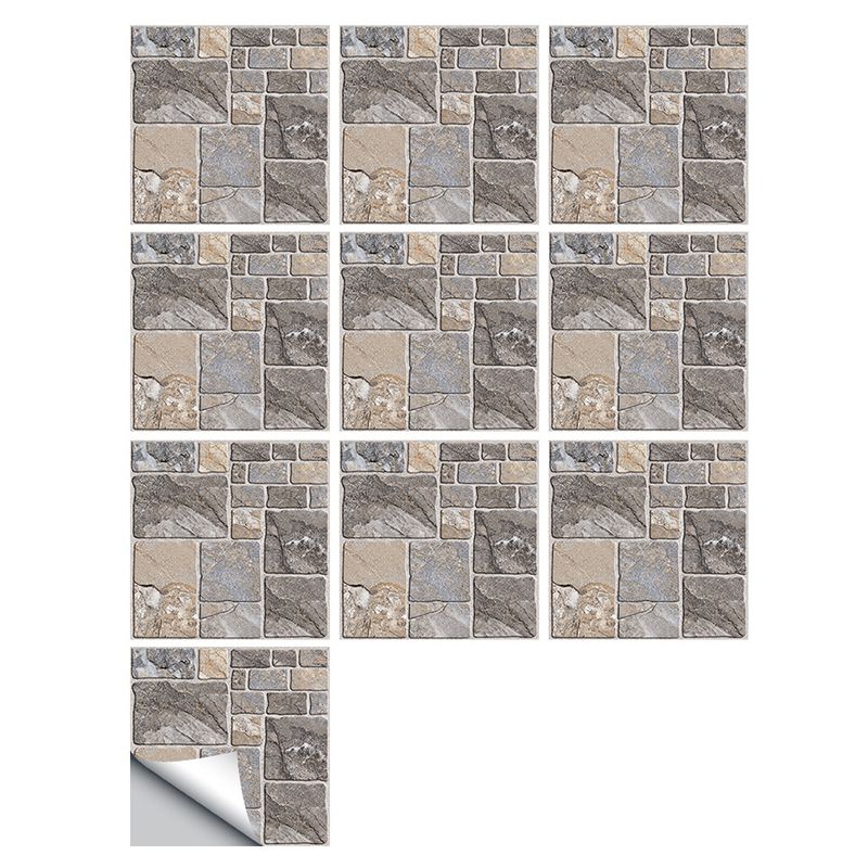 Lisslune | Plastic Peel and Stick Wall Tiles Modern Simple Peel and Stick Wall Tiles