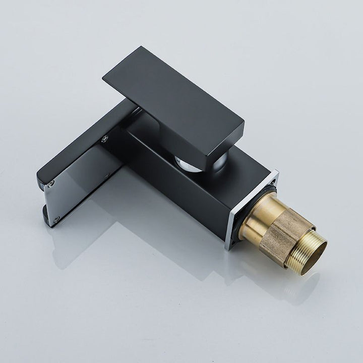 Lisslune | Contemporary Sink Faucet Solid Color Low Arc Bathroom Sink Faucet